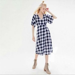 Urban Outfitters Plaid Wrap Dress size Small
